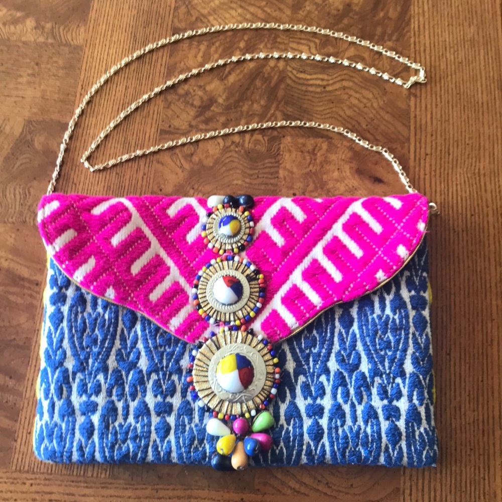 Steve Madden multicolored clutch